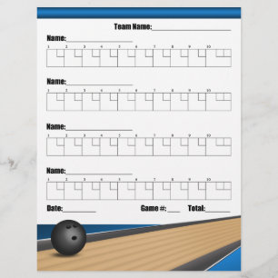 Blue Team Bowling Score Lakan Reklamblad