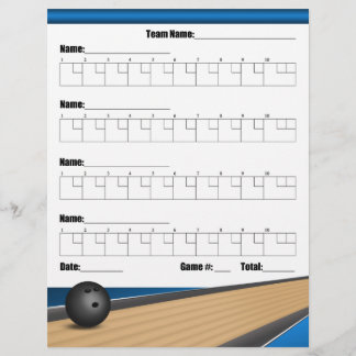 Blue Team Bowling Score Lakan Reklamblad