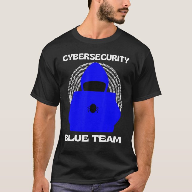 Blue Team Cybersecurity Hacking Ethical Hacker Gee T Shirt (Framsida)