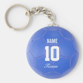 Blue Team Ocer Ball Personlig Namn Nyckelring