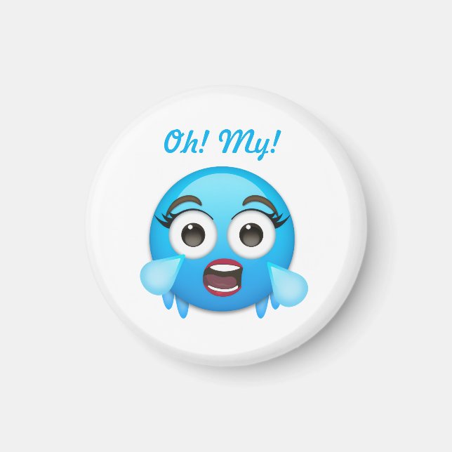 Blue Tears of Joy: The Overwhelmed Emoji Magnet (Framsidan)
