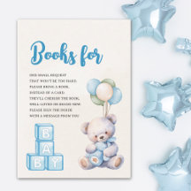 Blue Teddy Bear "We Can Bearly Wait"