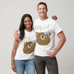Blue Teddy Vi kan bolla Baby Shower. T Shirt