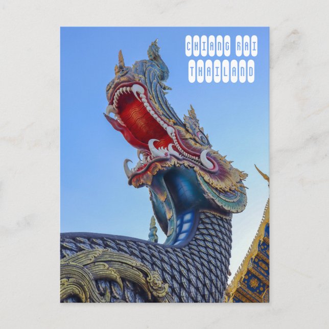 Blue Temple i Chiang Rai Thailand Vykort (Framsida)