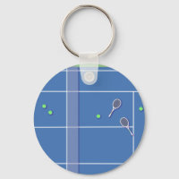 Blue Tennis Court Modern Tennis Player