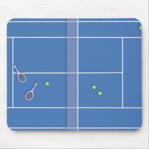 Blue Tennis Court Preppy Modern Tennis Player Musmatta