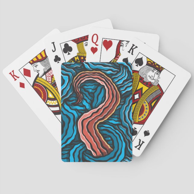 Blue Tentacle Casinokort (Baksidan)