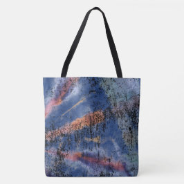 Blue Tie Die Crossbody Tote Bag Tygkasse