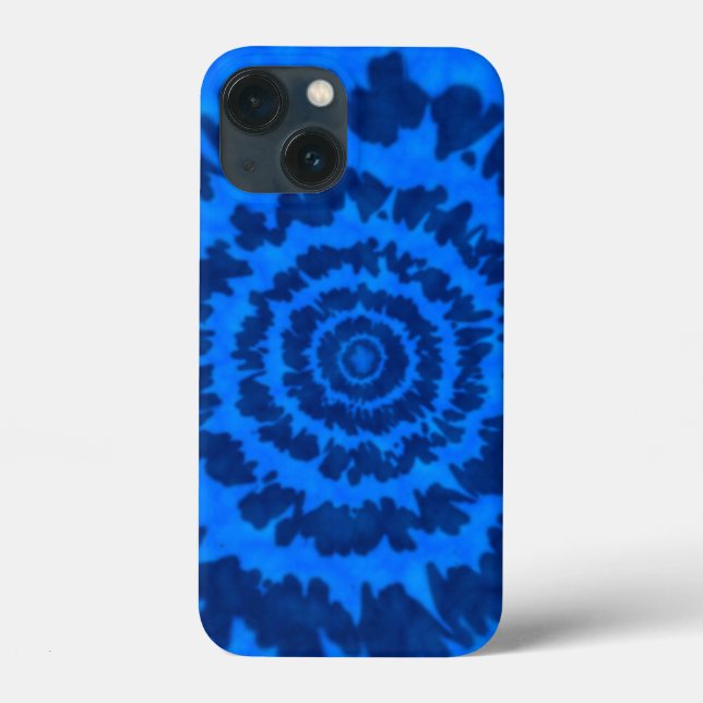 Blue Tie Dye iphone case (Baksida)