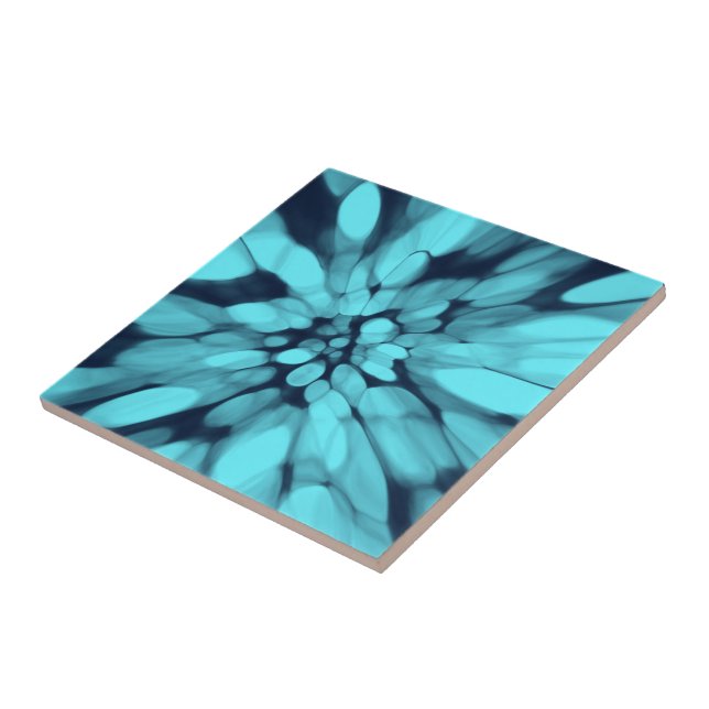 Blue Tie-dye Kakelplatta (Sidan)