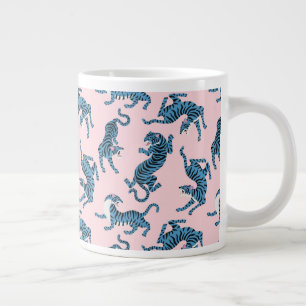 Blue Tiger Asian Mönster Jumbo Mugg