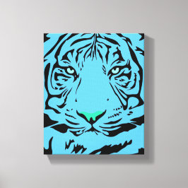 Blue Tiger Canvastryck