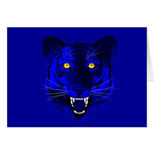 Blue Tiger Hälsningskort