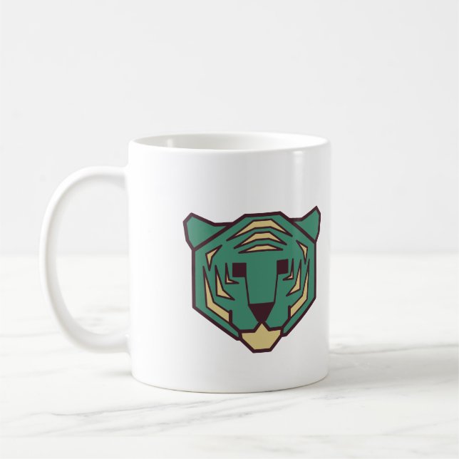 Blue Tiger Head Kaffemugg (Vänster)
