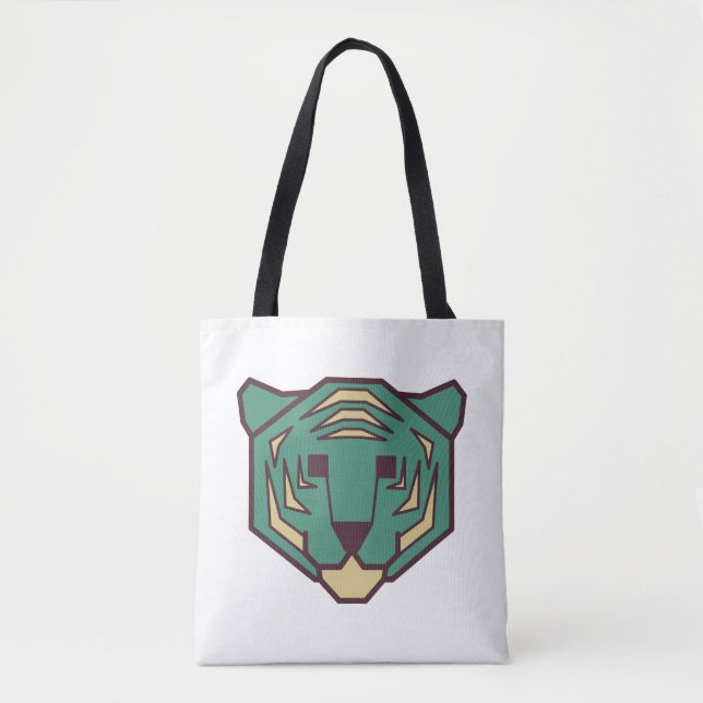 Blue Tiger Head Tygkasse (Framsida)