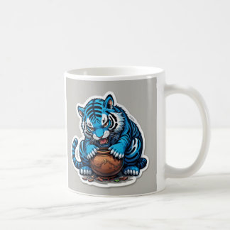 Blue tiger kaffemugg