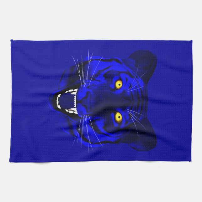 Blue Tiger Kökshandduk (Horisontell)