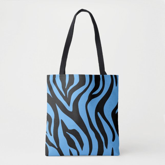 Blue Tiger Mode Tote Tygkasse (Framsida)
