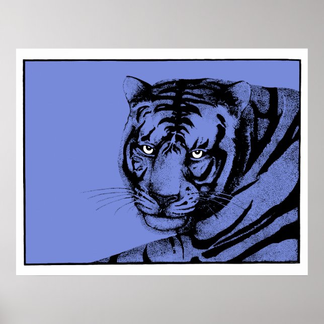 BLUE TIGER POSTER (Framsidan)