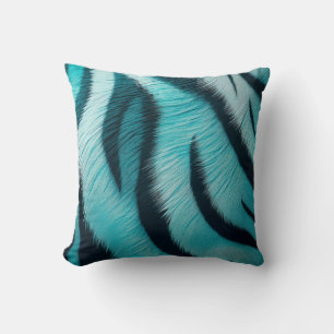Blue Tiger Rand Kudde