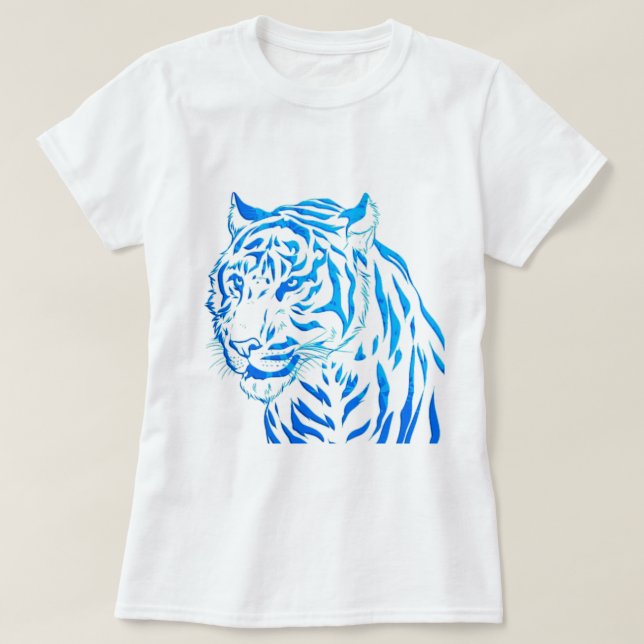 Blue Tiger T-Shirt (Design framsida)