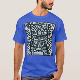 Blue Tiki gud för din Tiki Pub VNeck T Shirt