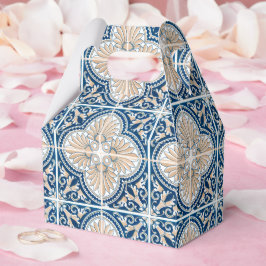 Blue Tiles Mediterranean Lemon Pattern Presentaskar