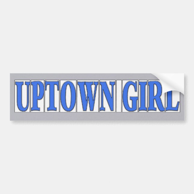 Blue Tiles Uptown Girl Bildekal (Framsidan)