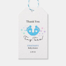 Blue Tiny Presentetikett