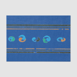 BLUE TISSUE PAPER JAPANESE TEXTILE PRINT