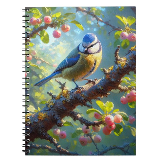 Blue Tit Anteckningsbok (Framsidan)