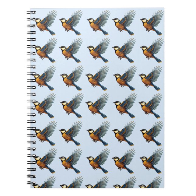 Blue Tit Anteckningsbok (Framsidan)