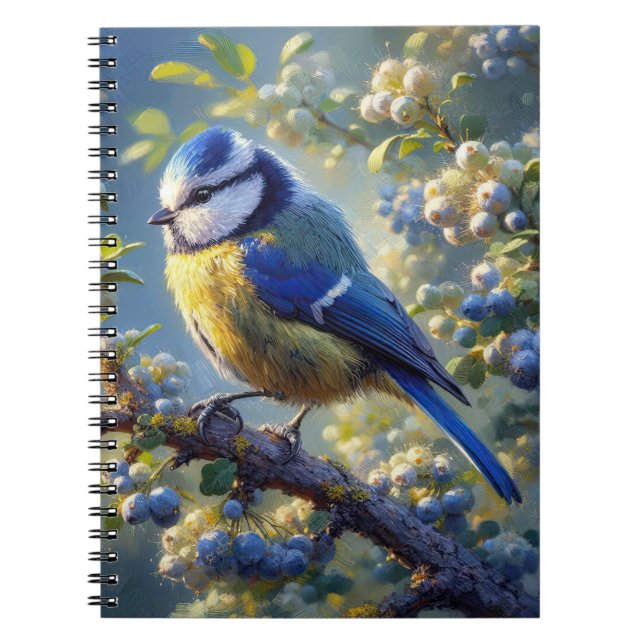 Blue Tit Anteckningsbok (Framsidan)