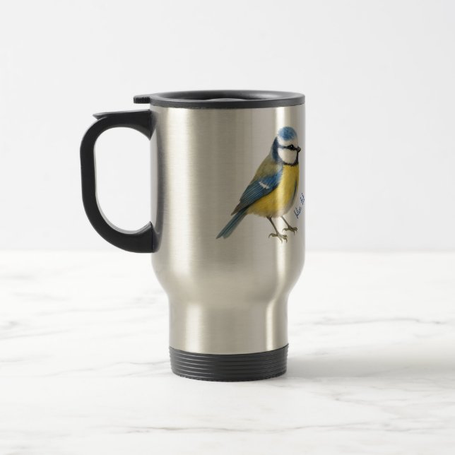 Blue Tit Bird Mug Nature Lover Gift Resemugg (Vänster)