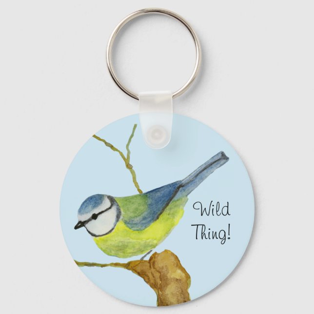Blue Tit Nyckelring (Framsida)