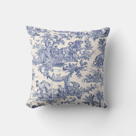 Blue Toile - English - Fransk Land side Classic Kudde