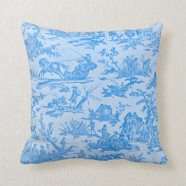 Blue Toile Kudde