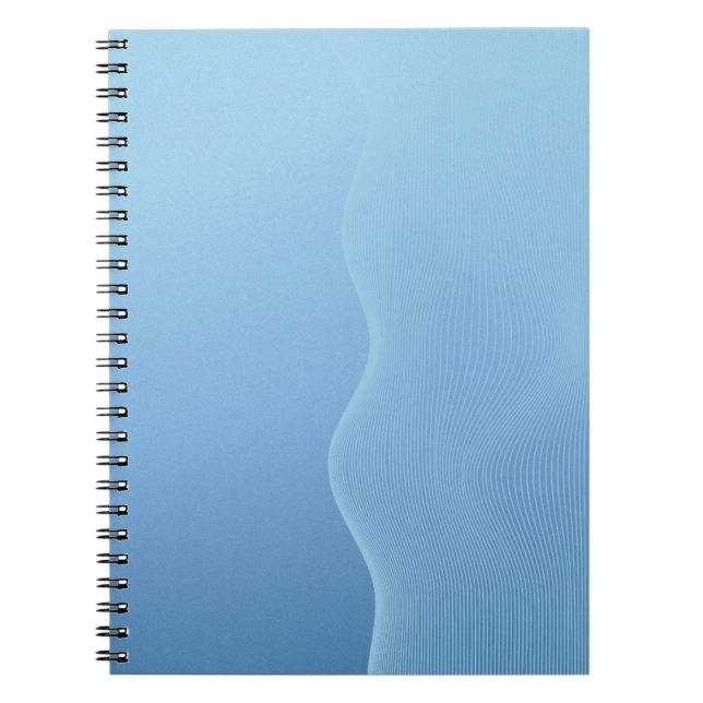 Blue Tone Notebook with Accents Anteckningsbok (Framsidan)