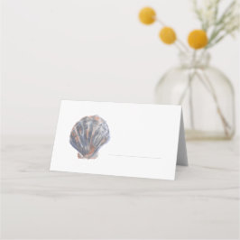 Blue toned Shell Place Card Placeringskort