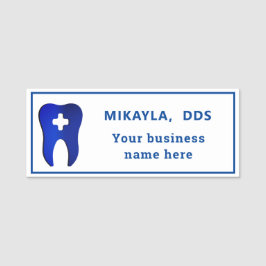 Blue Tooth Dental Namn bricka Namnbricka
