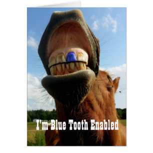 Blue Tooth Enabled Horse Hälsningskort