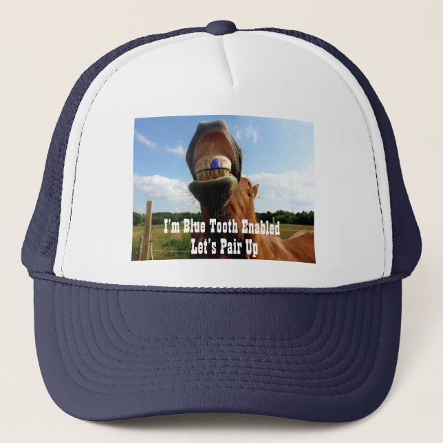 Blue Tooth Enabled Horse Truckerkeps (Framsida)