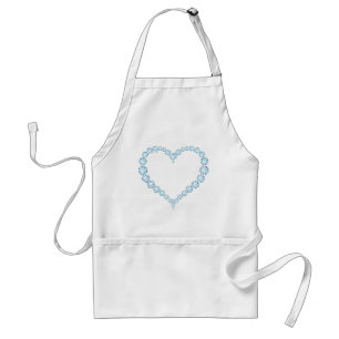 Blue Topaz Gem Heart Förkläde