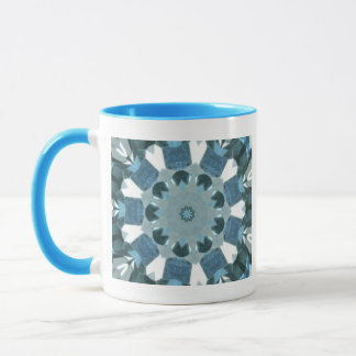 Blue Topaz Kaleidoscope Mugg
