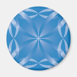 Blue topaz mönster magnet