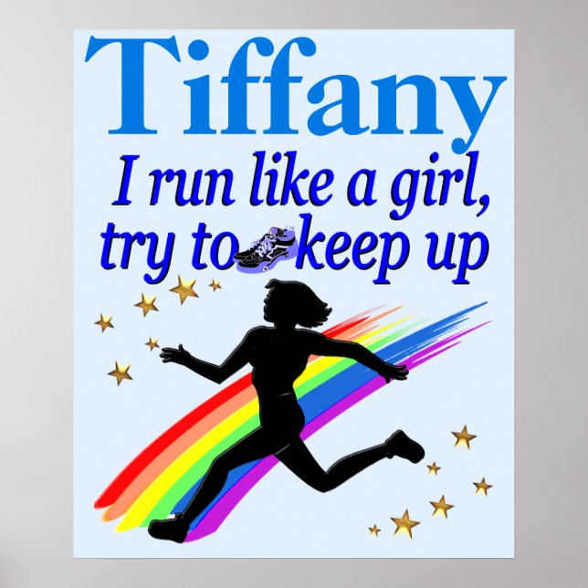 BLUE TRACK OCH FÄLT PERSONLIG POSTER (Framsidan)