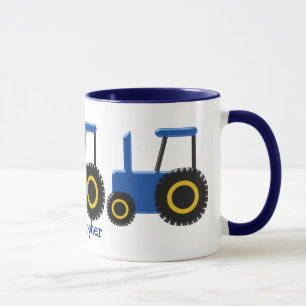 Blue Tractor Mugg