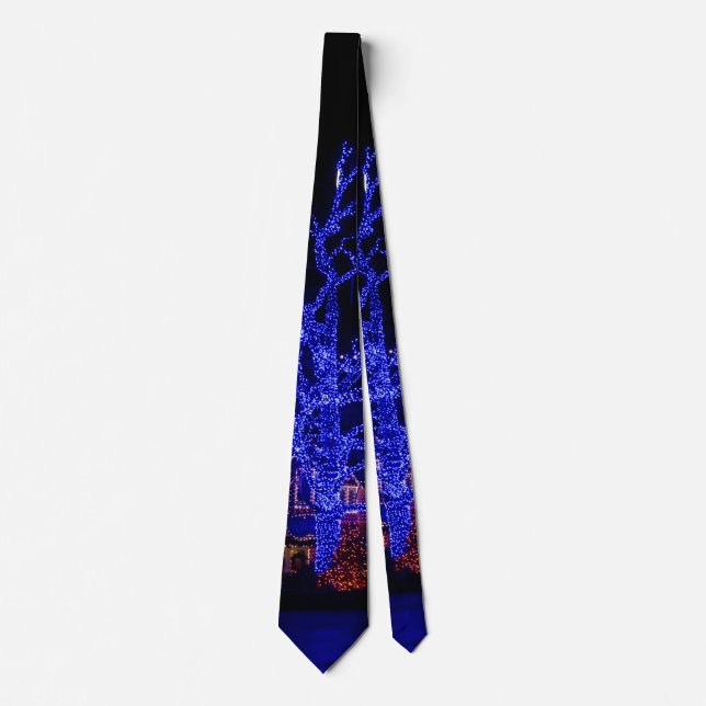 Blue Träd Neck Tie Slips (Framsida)