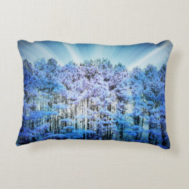 Blue Träd Prydnadskudde