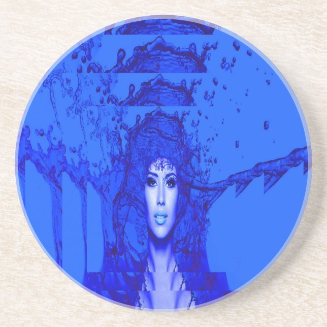 Blue Trance Underlägg Sandsten (Framsidan)